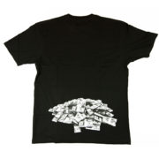 paid stamp black tee back
